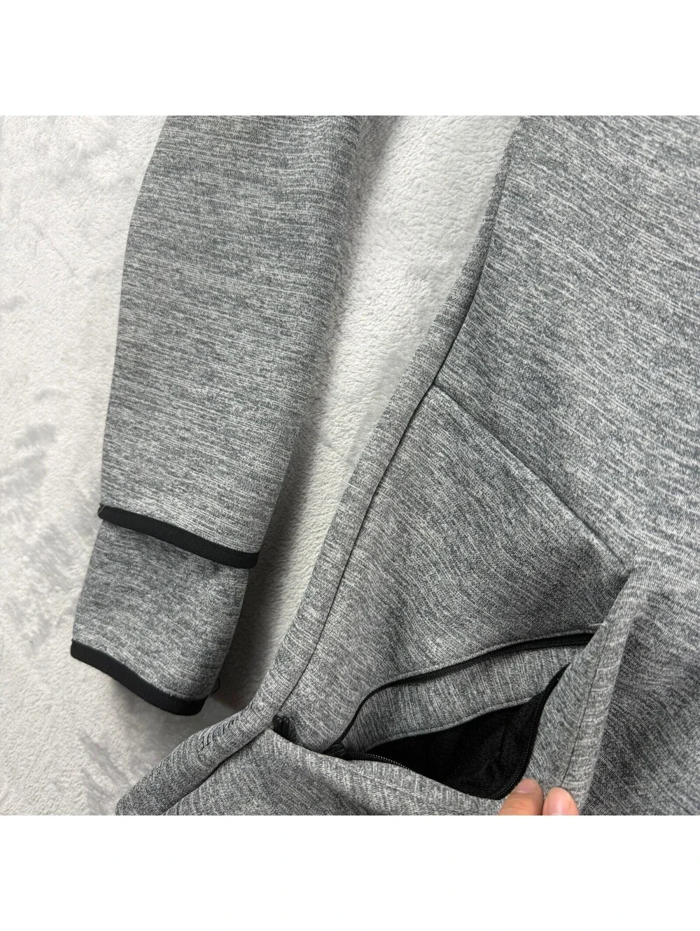 Adidas Z.N.E. Fast Release Full-zip Hoodie MenL Gray Performance Technical Sport